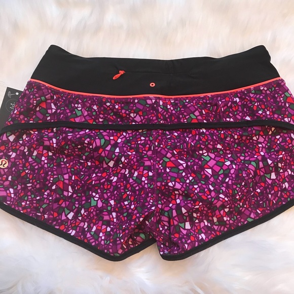 NWT PARADISE MULTI LULULEMON SPEED SHORT H2O - - 4 - Picture 6 of 8